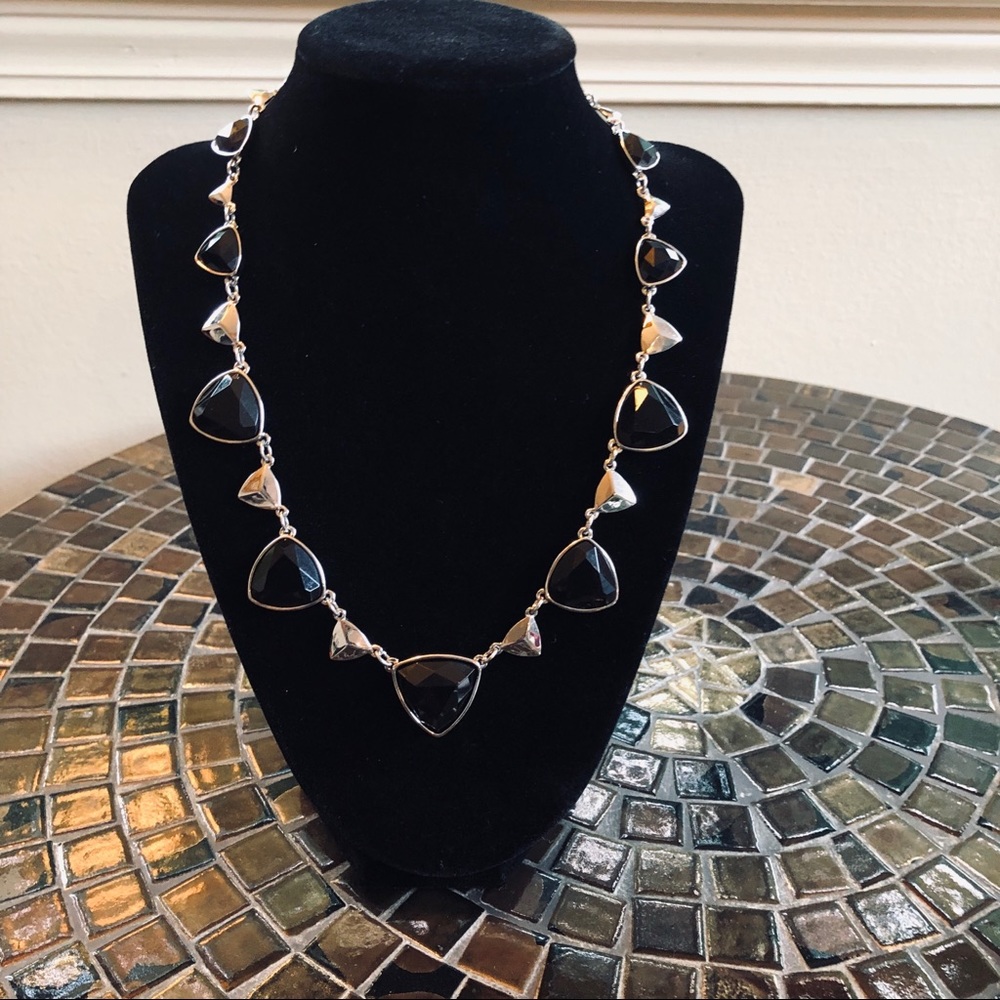Black and silver necklace